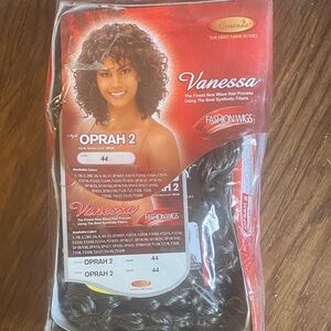 Vanessa Oprah 2 Curly Hair Wig - Dark Brown